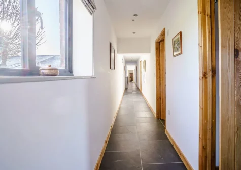 The hallway at Glowty Newydd, Llandissilio