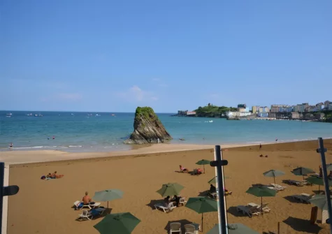 The view from the living area at Goscar View, Tenby