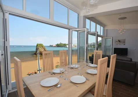 The dining area at Goscar View, Tenby