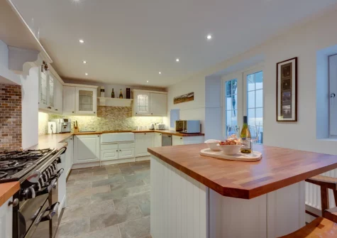 The kitchen at Graig Y Don, Amroth