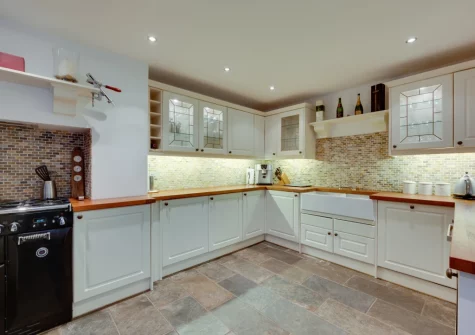 The kitchen at Graig Y Don, Amroth