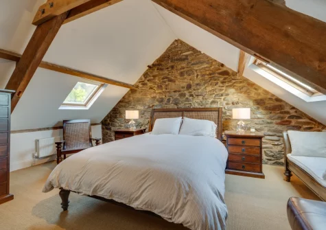 Bedroom #1 at Graig Y Don, Amroth