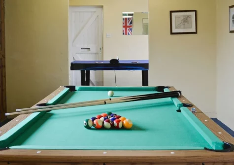 The games room at Green Acre Cottage, Kilgetty