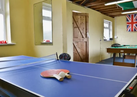 The games room at Green Acre Cottage, Kilgetty