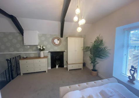 The bedroom at Green Cottage Coach House, Tenby