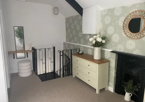 The bedroom at Green Cottage Coach House, Tenby