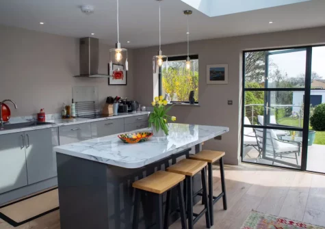 The kitchen at Green Meadows, Newport