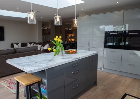 The kitchen at Green Meadows, Newport