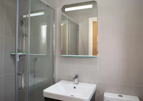 Bedroom #2 en-suite shower room at Green Meadows, Newport