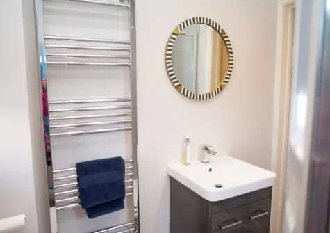 The ground floor shower room at Green Meadows, Newport