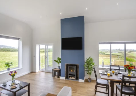 The living & dining area at Gwel Y Mynydd, Penrhos Feilw