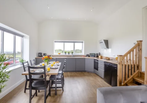The kitchen & dining area at Gwel Y Mynydd, Penrhos Feilw