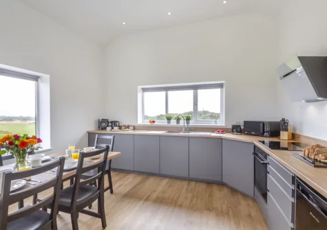 The kitchen & dining area at Gwel Y Mynydd, Penrhos Feilw
