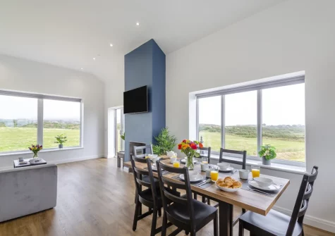 The dining area at Gwel Y Mynydd, Penrhos Feilw