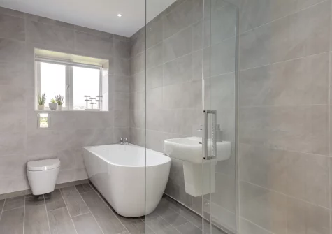 The bathroom at Gwel Y Mynydd, Penrhos Feilw