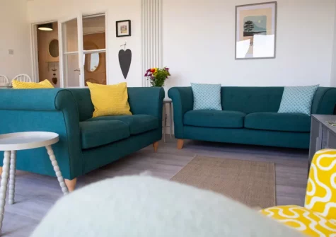 The living area at Gweld y Mor, Saundersfoot