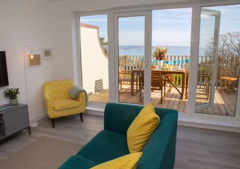 The living area at Gweld y Mor, Saundersfoot