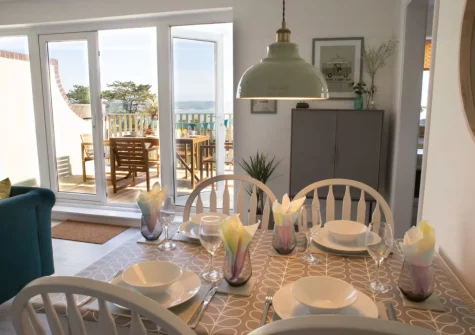 The dining area at Gweld y Mor, Saundersfoot