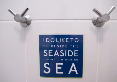 The bathroom at Gweld y Mor, Saundersfoot