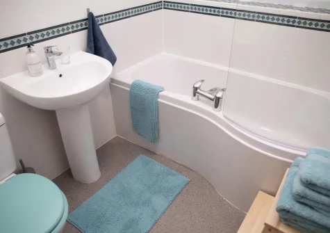 The bathroom at Gweld y Mor, Saundersfoot