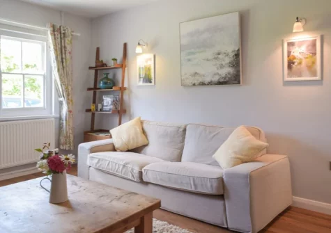 The living room at Hafan Fach Cottage, Maidenwells