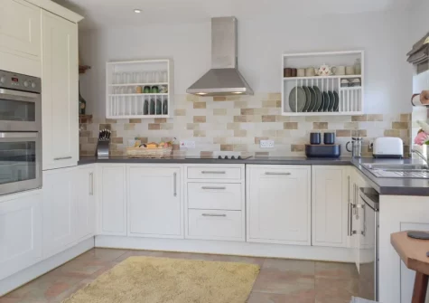 The kitchen at Hafan Fach Cottage, Maidenwells