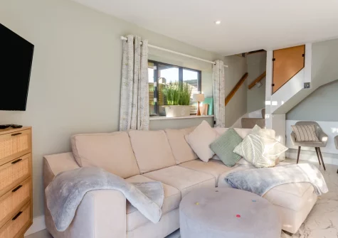 The living area at Hafan Glas, Abersoch