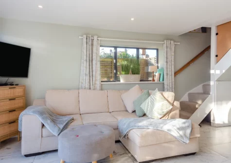 The living area at Hafan Glas, Abersoch