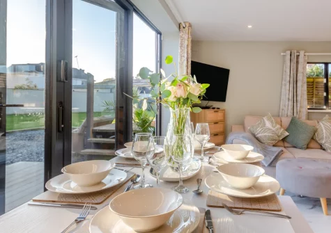 The dining area at Hafan Glas, Abersoch