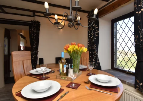 The dining area at Hafan Penrhyn, LLanrhian
