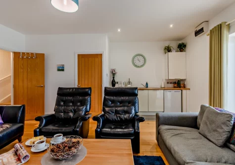 The lower ground floor living & kitchen area at Hafan, Saundersfoot