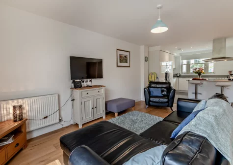 The living area at Hafan, Saundersfoot