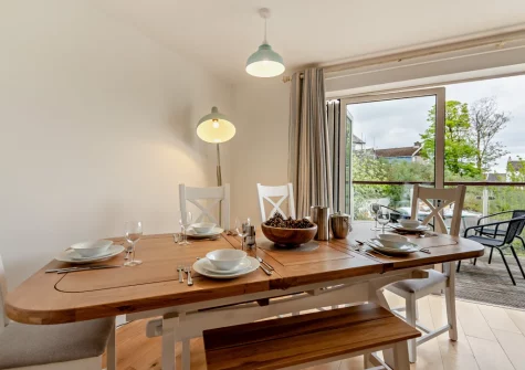 The dining area at Hafan, Saundersfoot