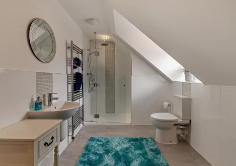 Bedroom #1 en-suite shower room at Hafan, Saundersfoot