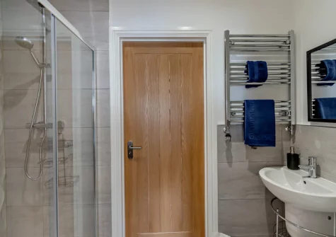 The first floor shower room at Hafan, Saundersfoot