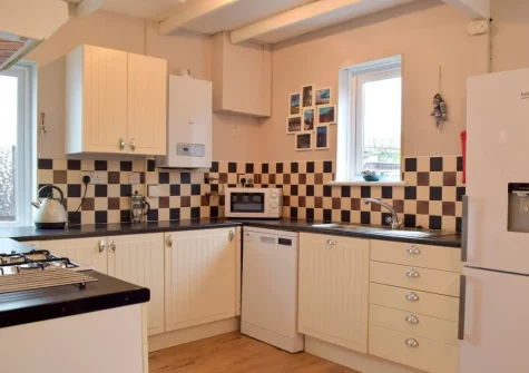 The kitchen at Hafan, Tenby