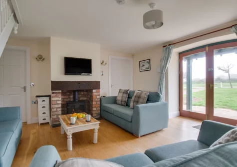 The living room at Hafan y Traeth, Sandy Haven