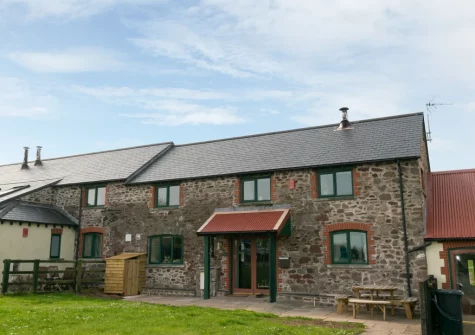 The patio, alfresco dining area & garden at Hafan y Traeth, Sandy Haven