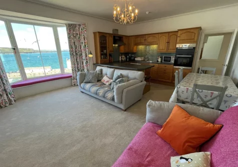 The living, dining area & kitchen at Harbour Beach View, Tenby
