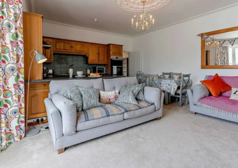 The living, dining area & kitchen at Harbour Beach View, Tenby