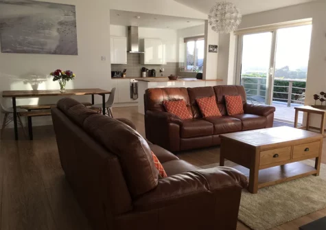 The living area at Harbour View, Saundersfoot