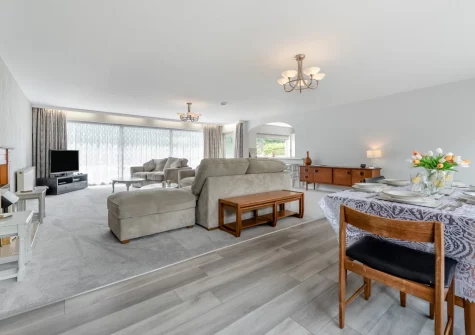 The living & dining area at Harmony, Stepaside