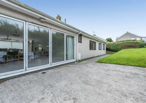 The patio & fully enclosed garden at Harmony, Stepaside