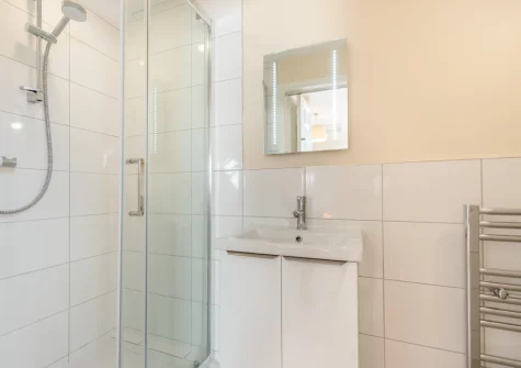 Bedroom #1 en-suite shower room at Heddfan, Broad Haven