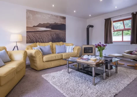 The living room at Heritage House, Stepaside
