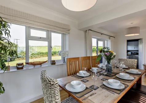 The dining area at Hillside, Abersoch