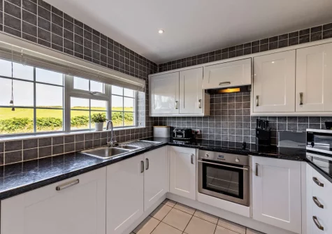 The kitchen at Hillside, Abersoch