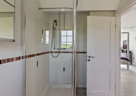 Bedroom #1 en-suite shower room at Hillside, Abersoch