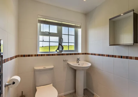 Bedroom #1 en-suite shower room at Hillside, Abersoch