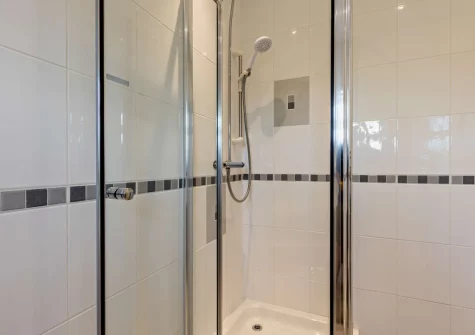 The ground floor shower room at Hillside, Abersoch